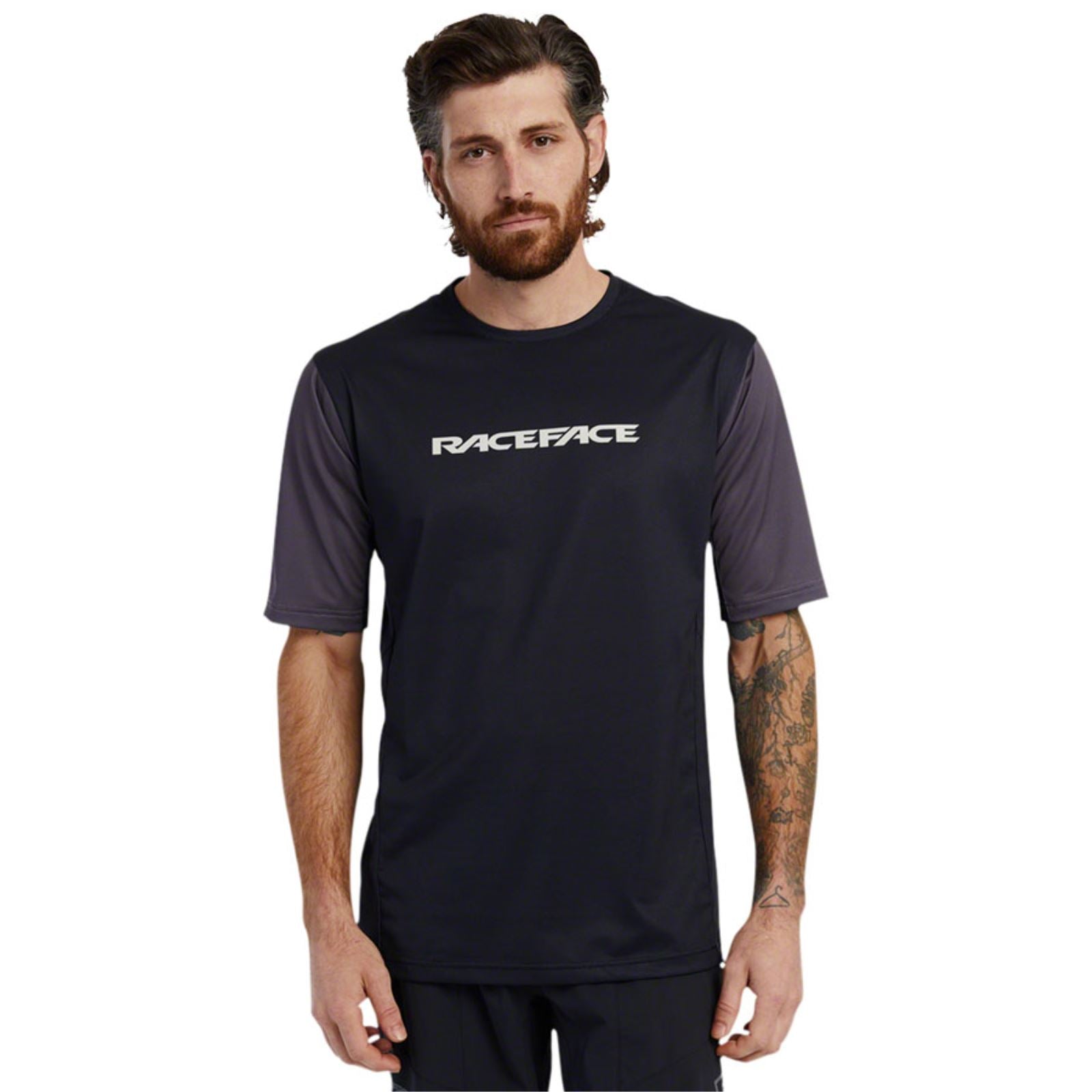 Race Face Indy Men's Jersey - Short Sleeve - Charcoal - Small [MPN: RFJAINDYMCHA02]_1347866
