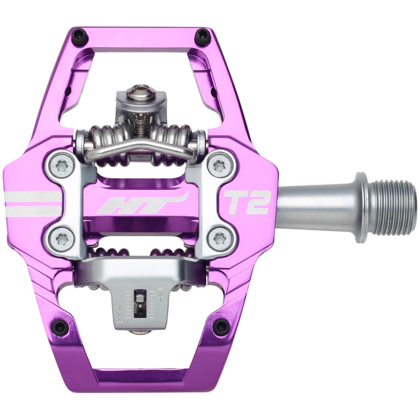 HT Components T2 Pedals - 9/16" - Purple [MPN: 102001T2XXXX2Y41G1X1]_1347968