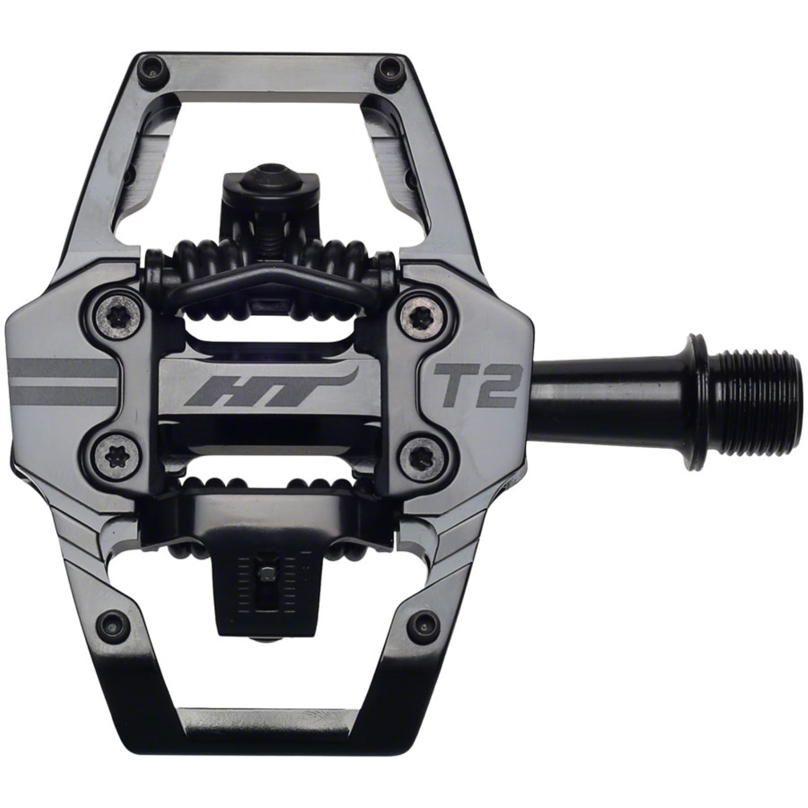 HT Components T2 Pedals - 9/16" - Stealth Black [MPN: 102001T2XXXX2Y02D1X1]_1347969
