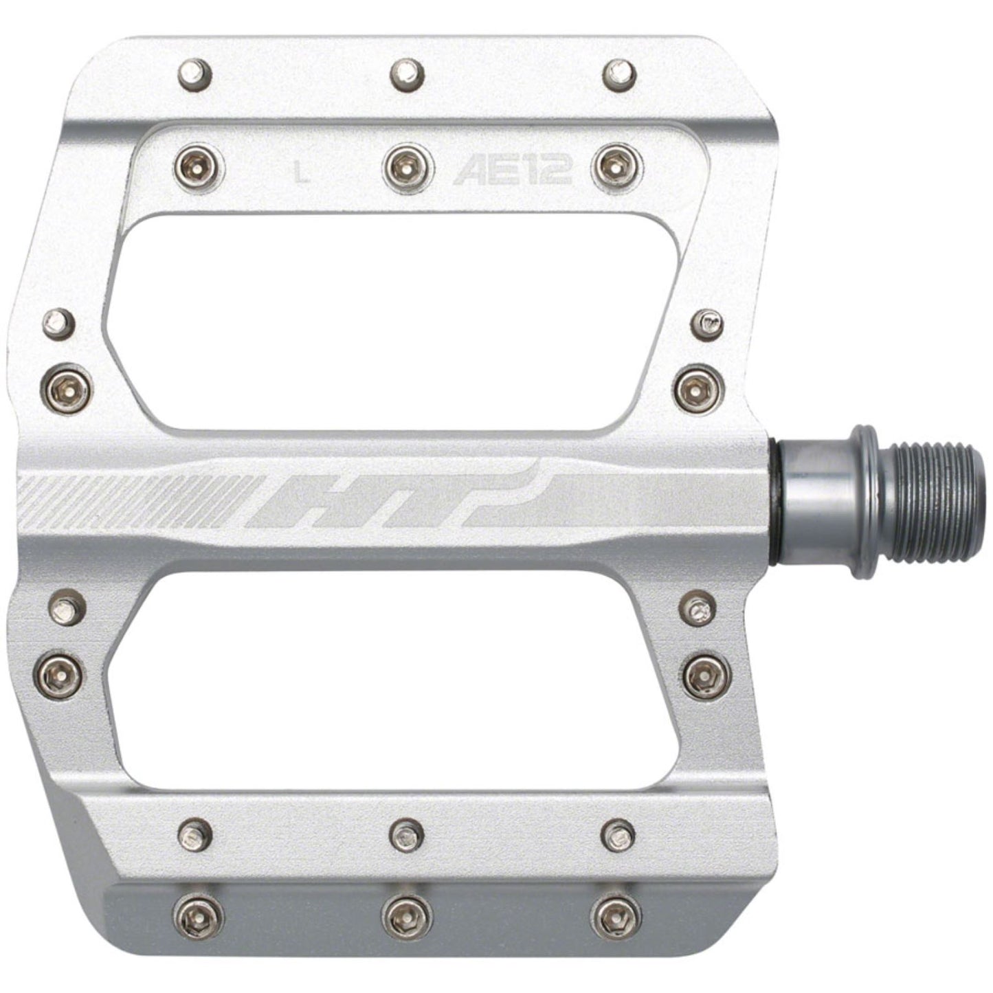 HT Components AE12 Pedals - Platform, Aluminum, 9/16", Silver [MPN: 102001AE12XX1J02G1X1]_1347945