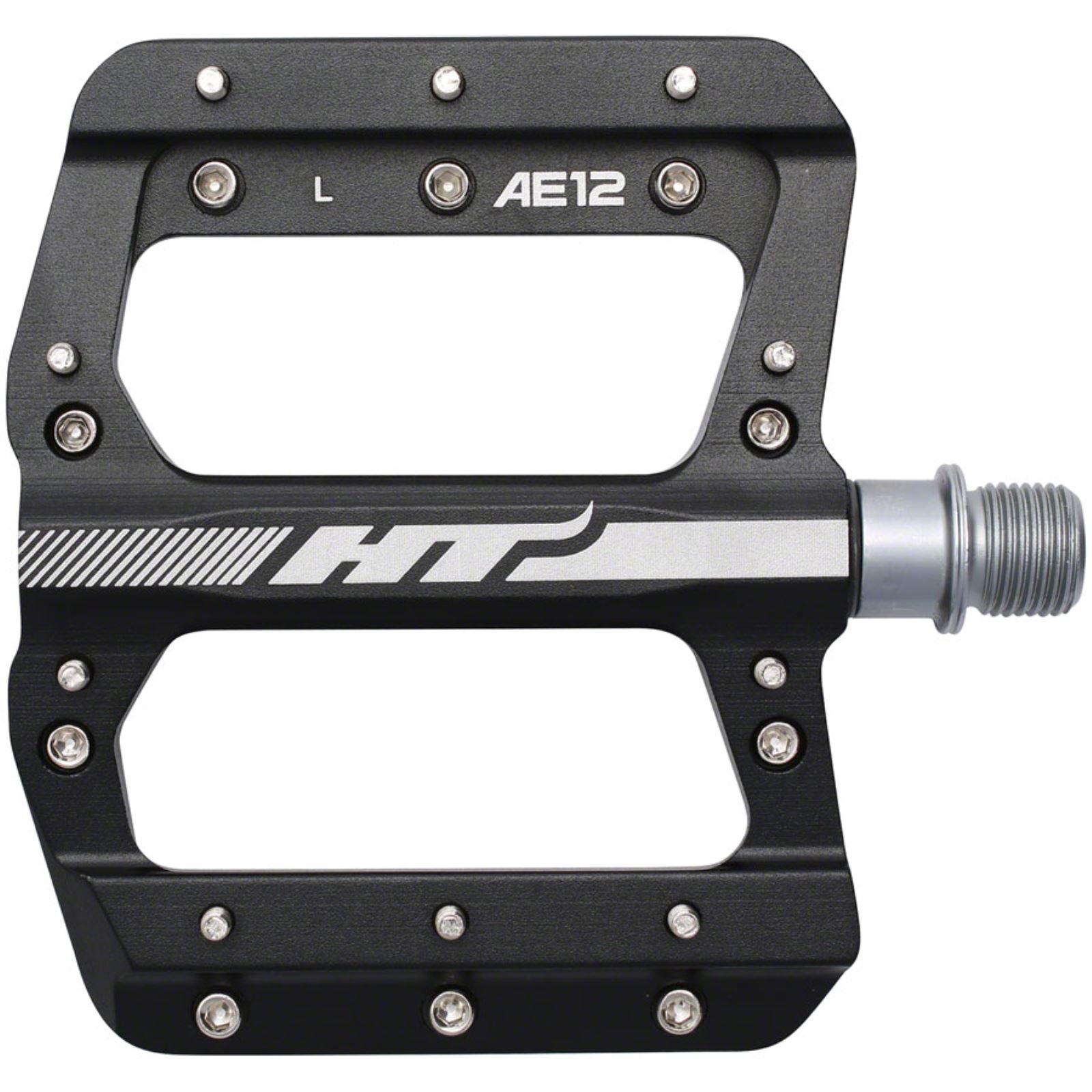 HT Components AE12 Pedals - 9/16" - Black [MPN: 102001AE12XX1J01G1X1]_1348005