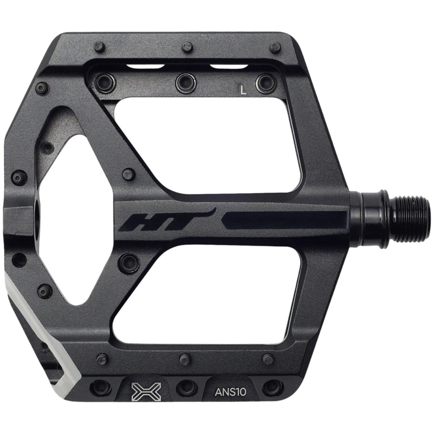 HT Components ANS10 Pedals - Platform, Aluminum, 9/16", Stealth Black [MPN: 102001ANS10X1J01D1X1]_1348088