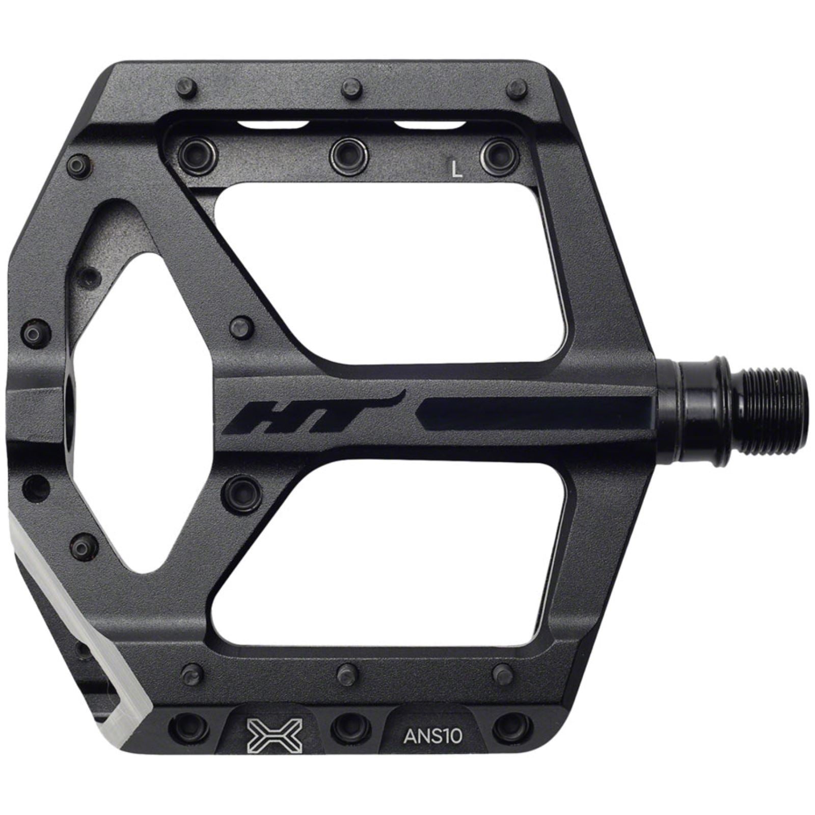 HT Components ANS10 Pedals - Platform, Aluminum, 9/16", Stealth Black [MPN: 102001ANS10X1J01D1X1]_1348088