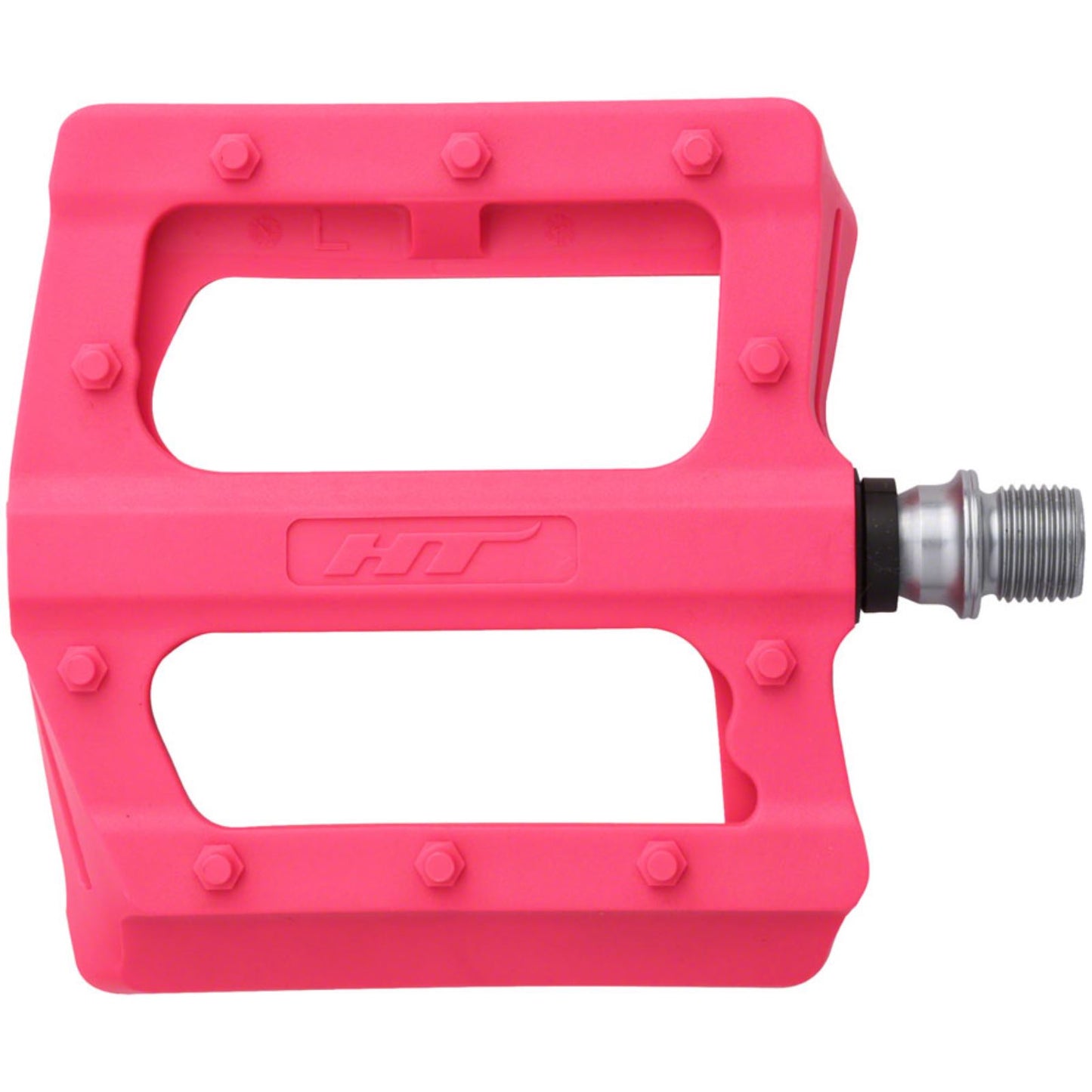 HT Components PA12 Pedals - 9/16" - Neon Pink [MPN: 102001PA12XX0905H1X0]_1348160