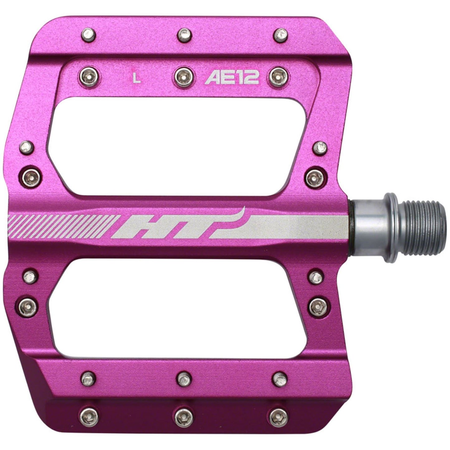 HT Components AE12 Pedals - Platform, Aluminum, 9/16", Purple [MPN: 102001AE12XX1J03G1X1]_1348204