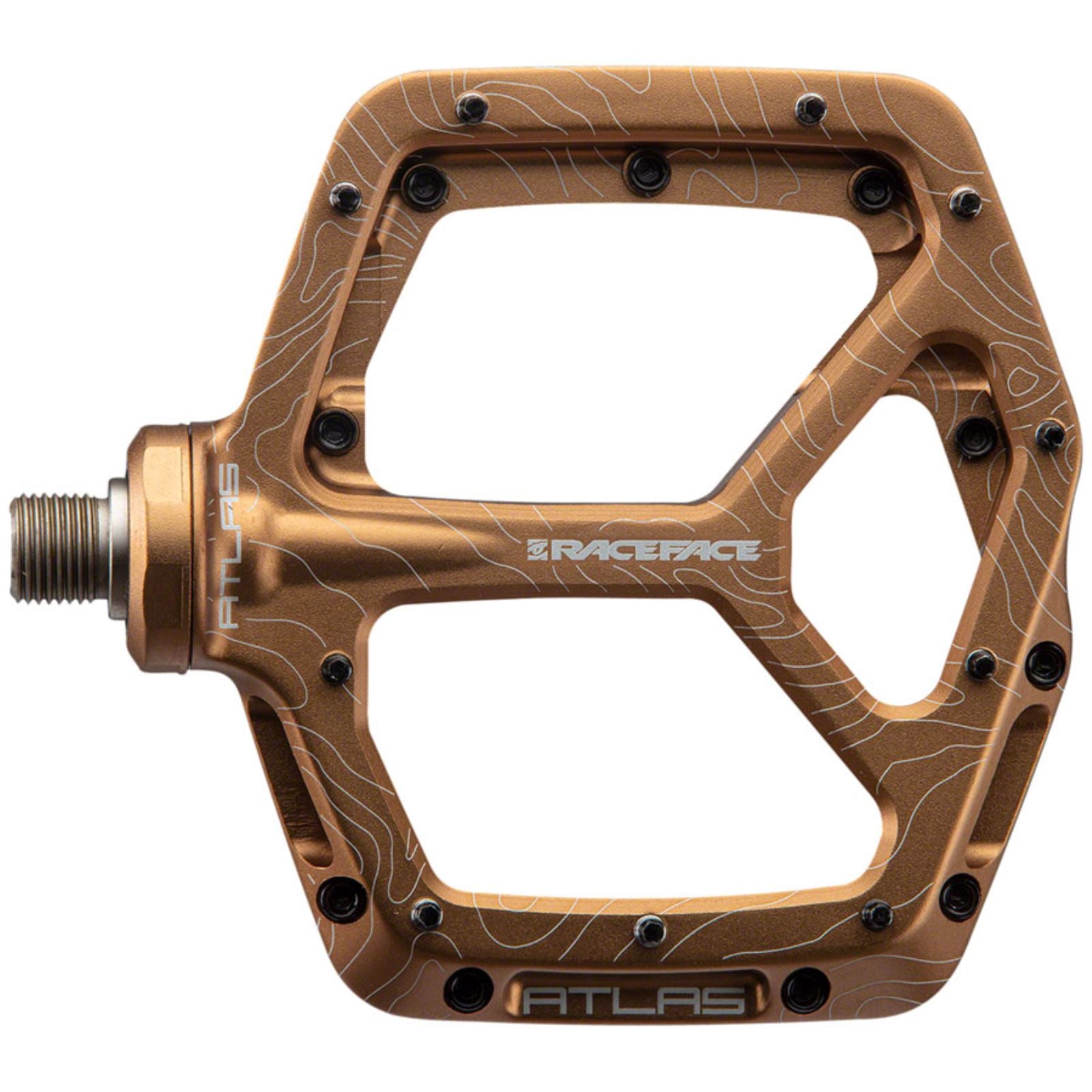 Race Face Atlas Pedals - Platform - Aluminum - 9/16" - Kashmoney [MPN: PD22ATLASKGLD]_1348288