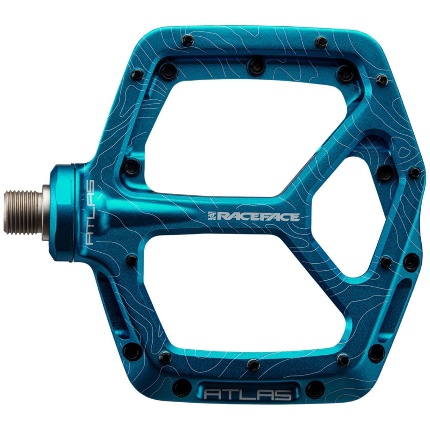 Race Face Atlas Pedals - Platform - Aluminum - 9/16" - Turquoise [MPN: PD22ATLASTUR]_1348298