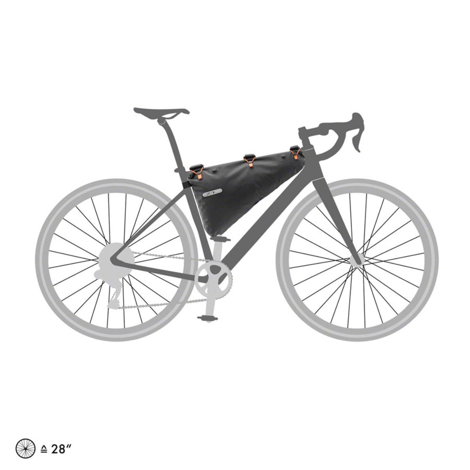 Ortlieb RC Frame Pack - Triangle - Roll Closure - 6/Liter - Black [MPN: F9976]_1349521