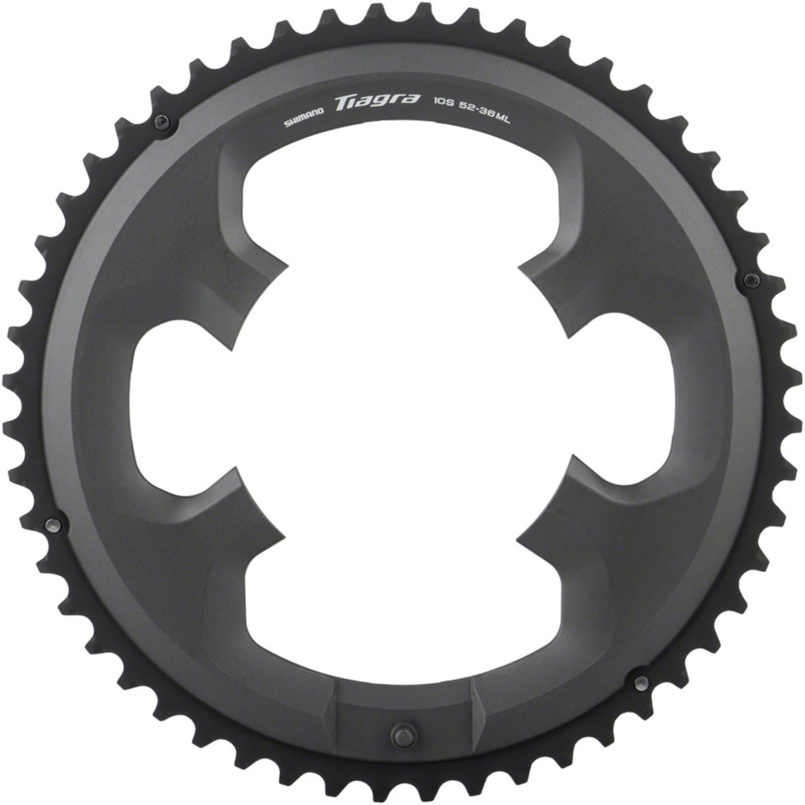 Shimano Chainring - 52t - 110 BCD Asymmetric - Black - Tiagra FC-4700  [MPN: Y1RC98060]_1350062