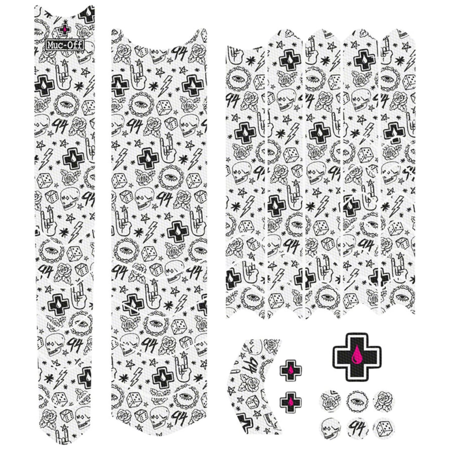 Muc-Off E-MTB Frame Protection Kit - 45-Piece Kit - Punk [MPN: 20173]_1350432