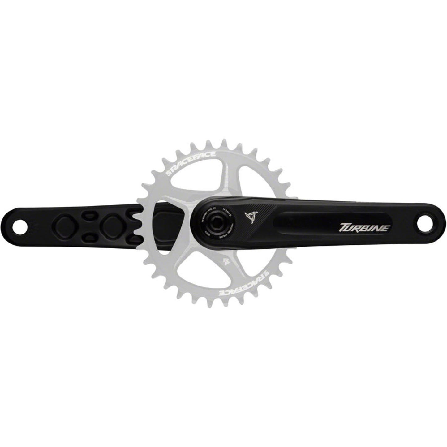 Race Face Turbine Crankset - 165mm - Direct Mount - Black [MPN: CK22TUR143ARM165BLK]_1350965