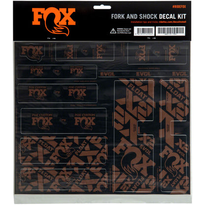 Fox Factory Fork and Shock Decal Kit - Root Beer 803-01-737_1351096