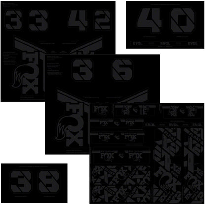 Fox Factory Fork and Shock Decal Kit - Stealth Black 803-01-732_1351031