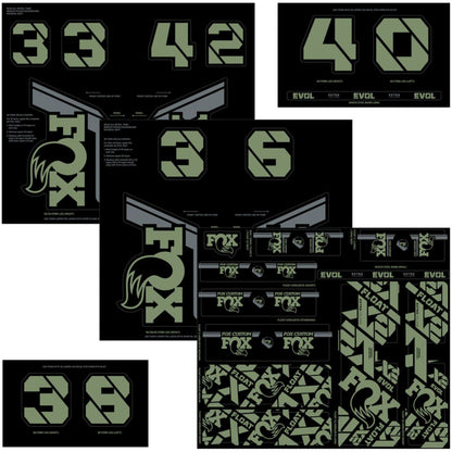 Fox Factory Fork and Shock Decal Kit - Pistachio 803-01-734_1351164