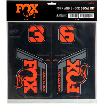 Fox Factory Fork and Shock Decal Kit - Factory Orange [MPN: 803-01-731]_1351176
