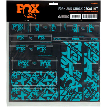 Fox Factory Fork and Shock Decal Kit - Turquoise 803-01-735_1351178