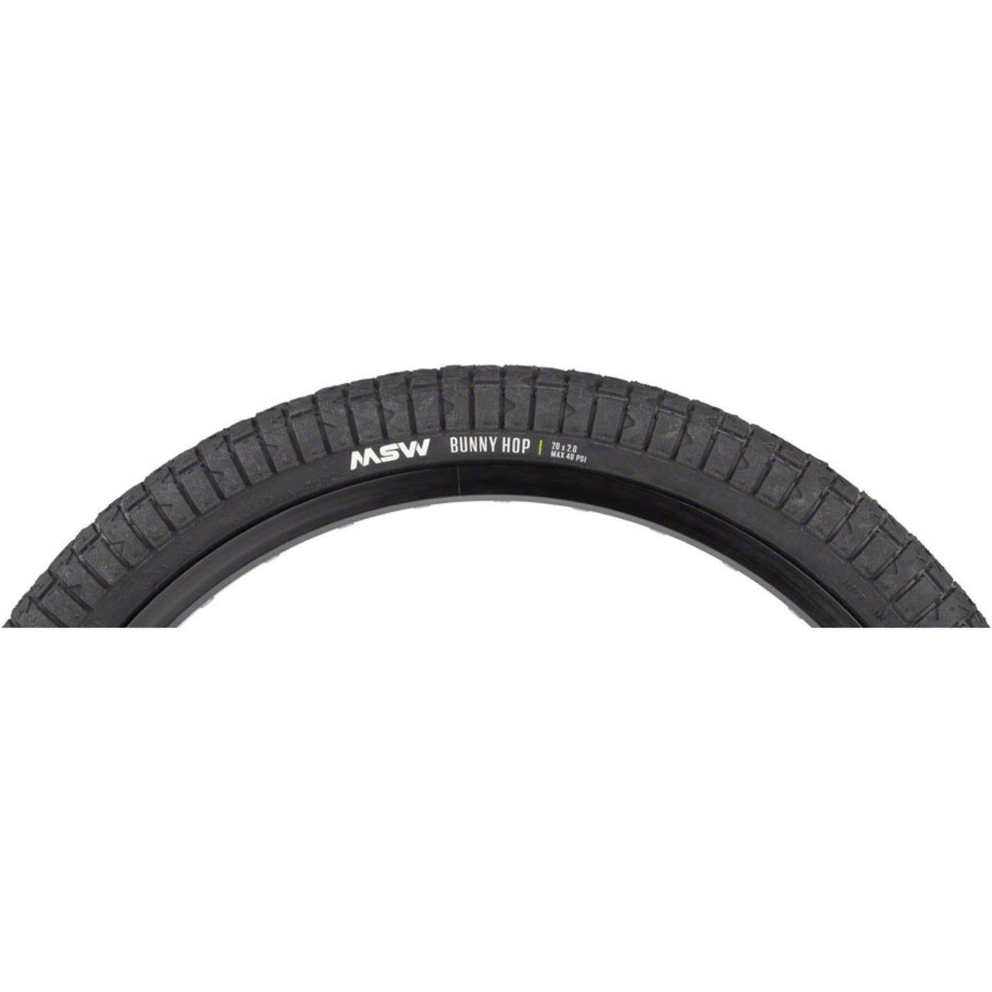 MSW Bunny Hop Tire - 20 x 2.0, Black, Rigid Wire Bead, 33tpi [MPN: 17-000409]_1351871