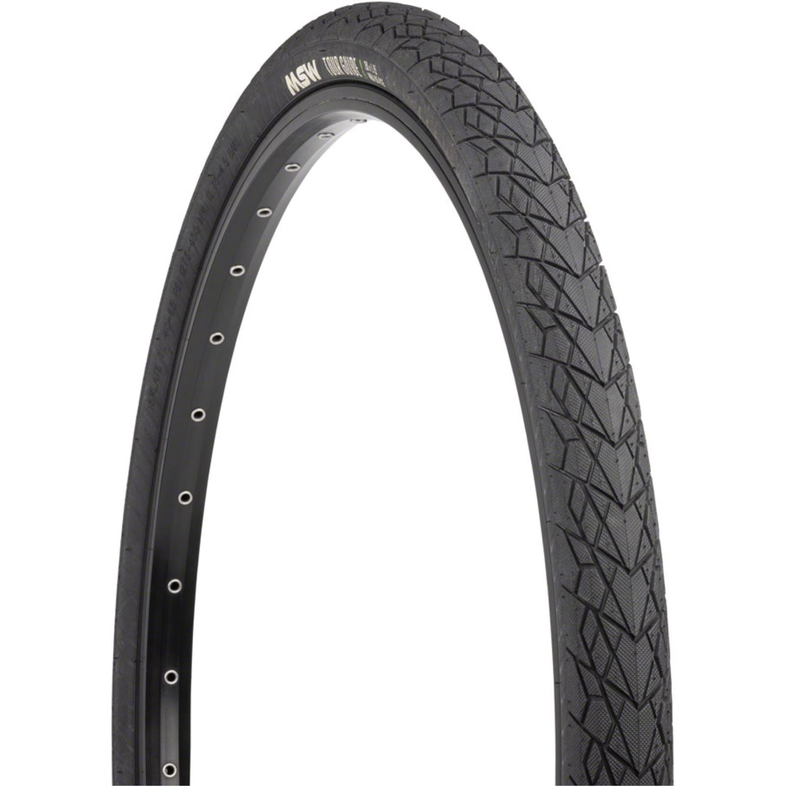 MSW Tour Guide Tire - 26 x 1.75 - Black - Rigid Wire Bead - 33tpi [MPN: 17-000410]_1351856