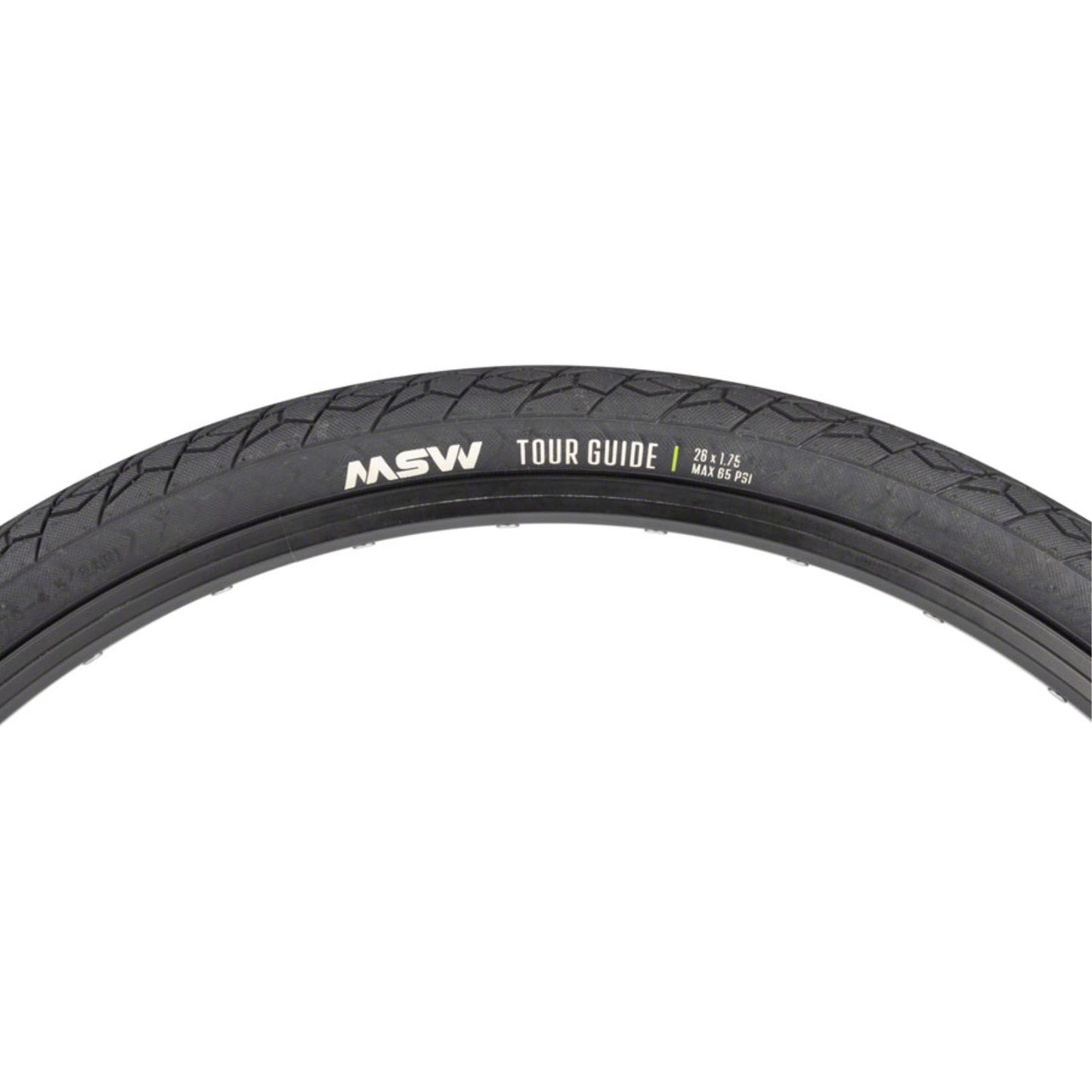 MSW Tour Guide Tire - 26 x 1.75 - Black - Rigid Wire Bead - 33tpi [MPN: 17-000410]_1351833