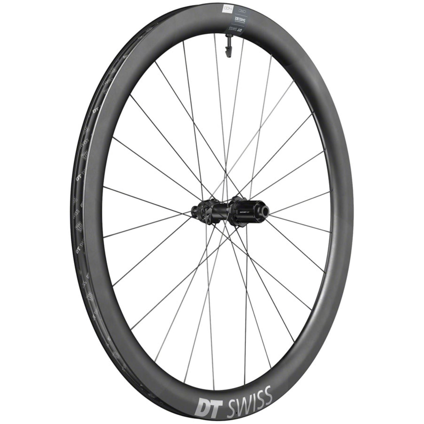 DT Swiss CRC 1400 Spline 45 Rear Wheel - 700, 12 x 142mm, Black [MPN: WCRC140NIDICA21416]_1353017