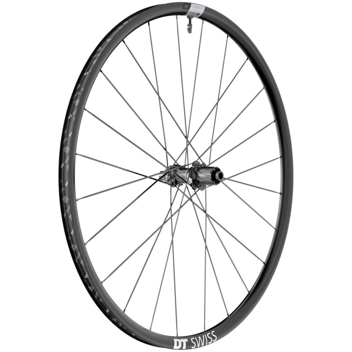 DT Swiss C 1800 Spline 23 Rear Wheel - 700, Center-Lock, HGR11, Black [MPN: W0C1800NIDMSA21424]_1353006