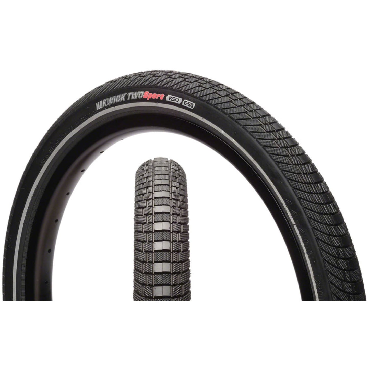 Kenda - Bicycle Kwick Two Tire - 20 x 1.75, Black/Reflective, 60tpi, KS 213275_1353641