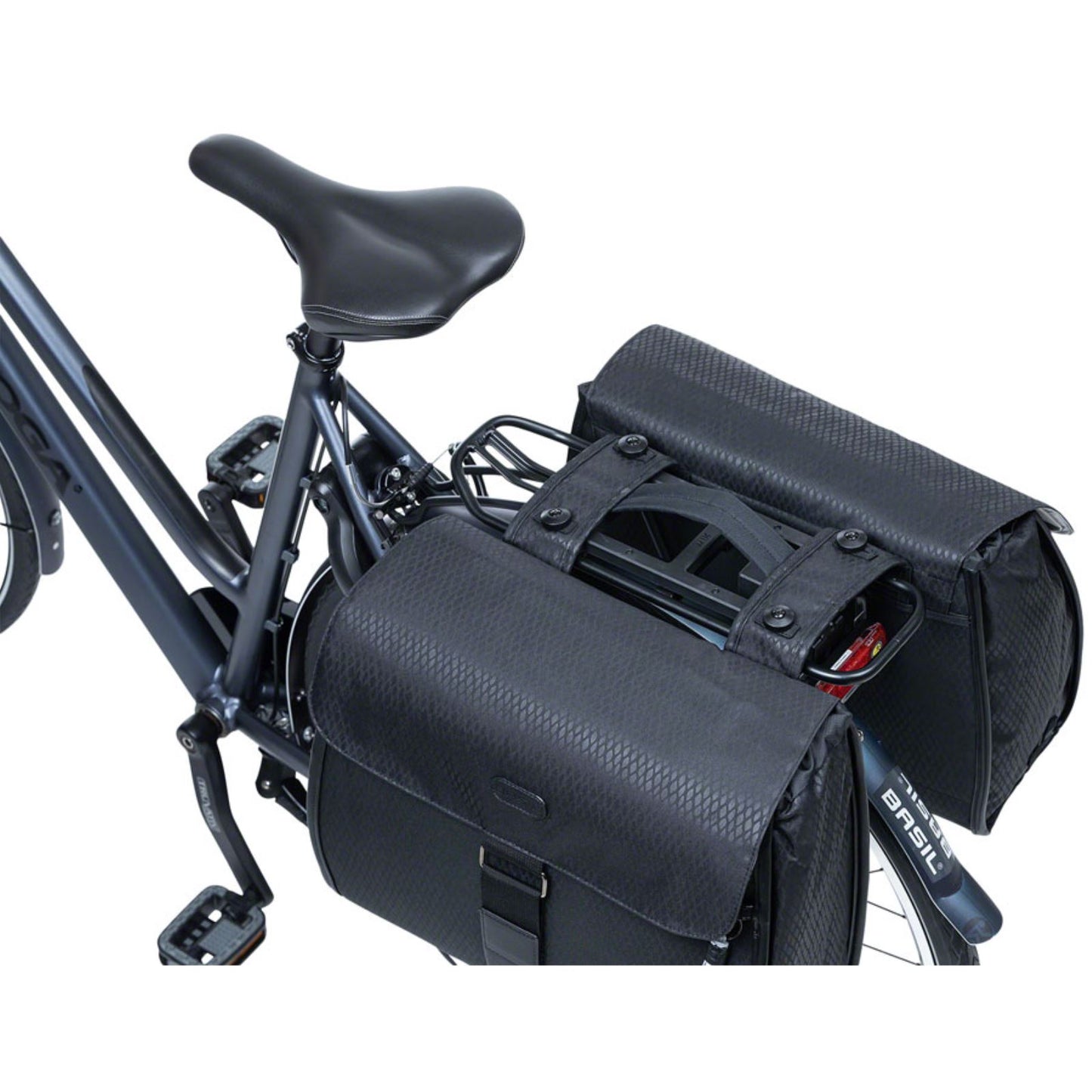 Basil Double Pannier Handle for Uniuversal Bridge and MIK Adaptor Plate - Black [MPN: 50467]_1355014