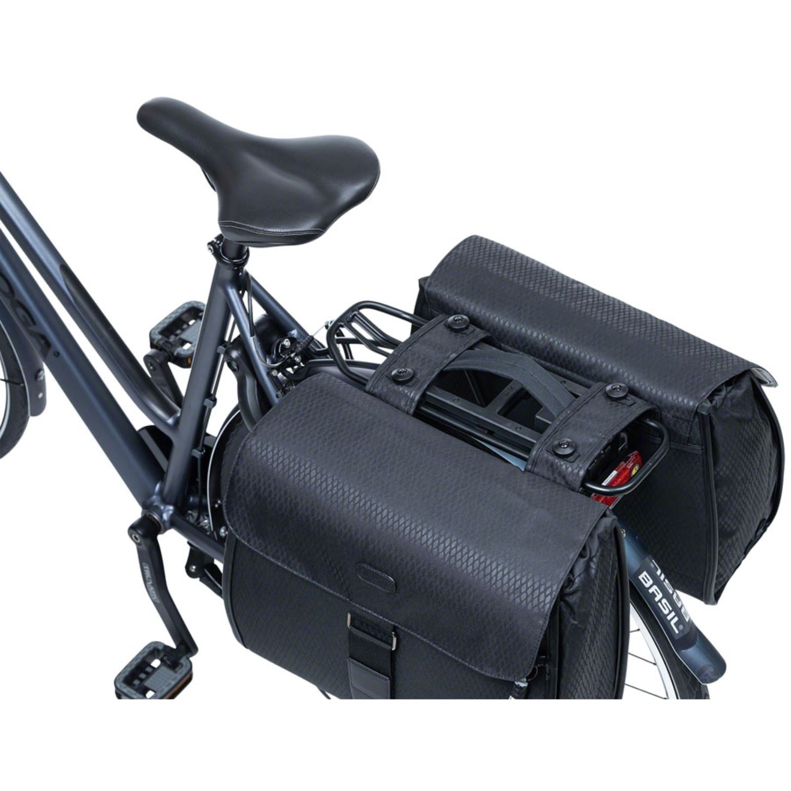 Basil Double Pannier Handle for Uniuversal Bridge and MIK Adaptor Plate - Black [MPN: 50467]_1355014