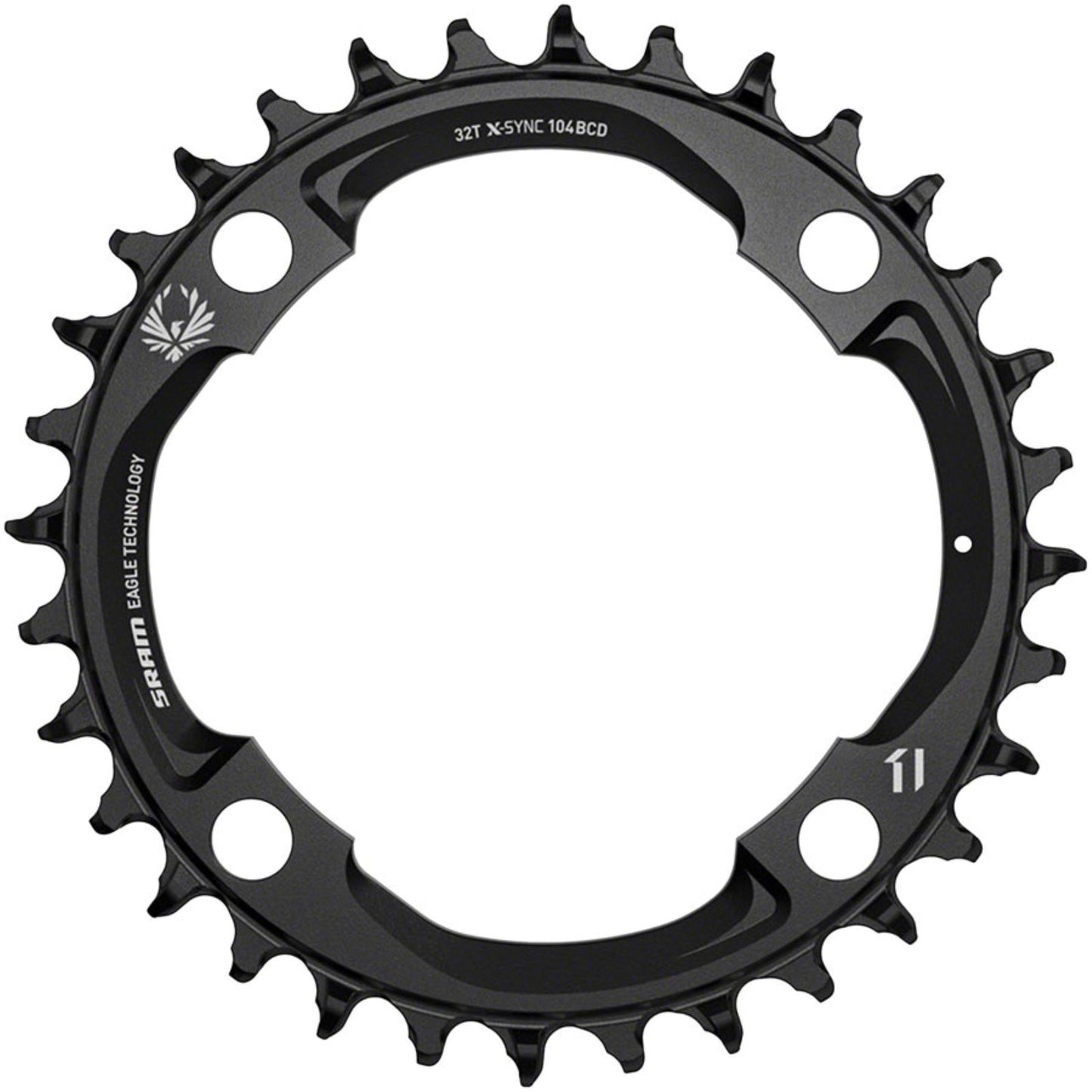 SRAM X-Sync 2 Eagle Chainring - 32t, 104mm BCD 12-Speed Black (Mahle) [MPN: 11.6218.052.000]_1356537