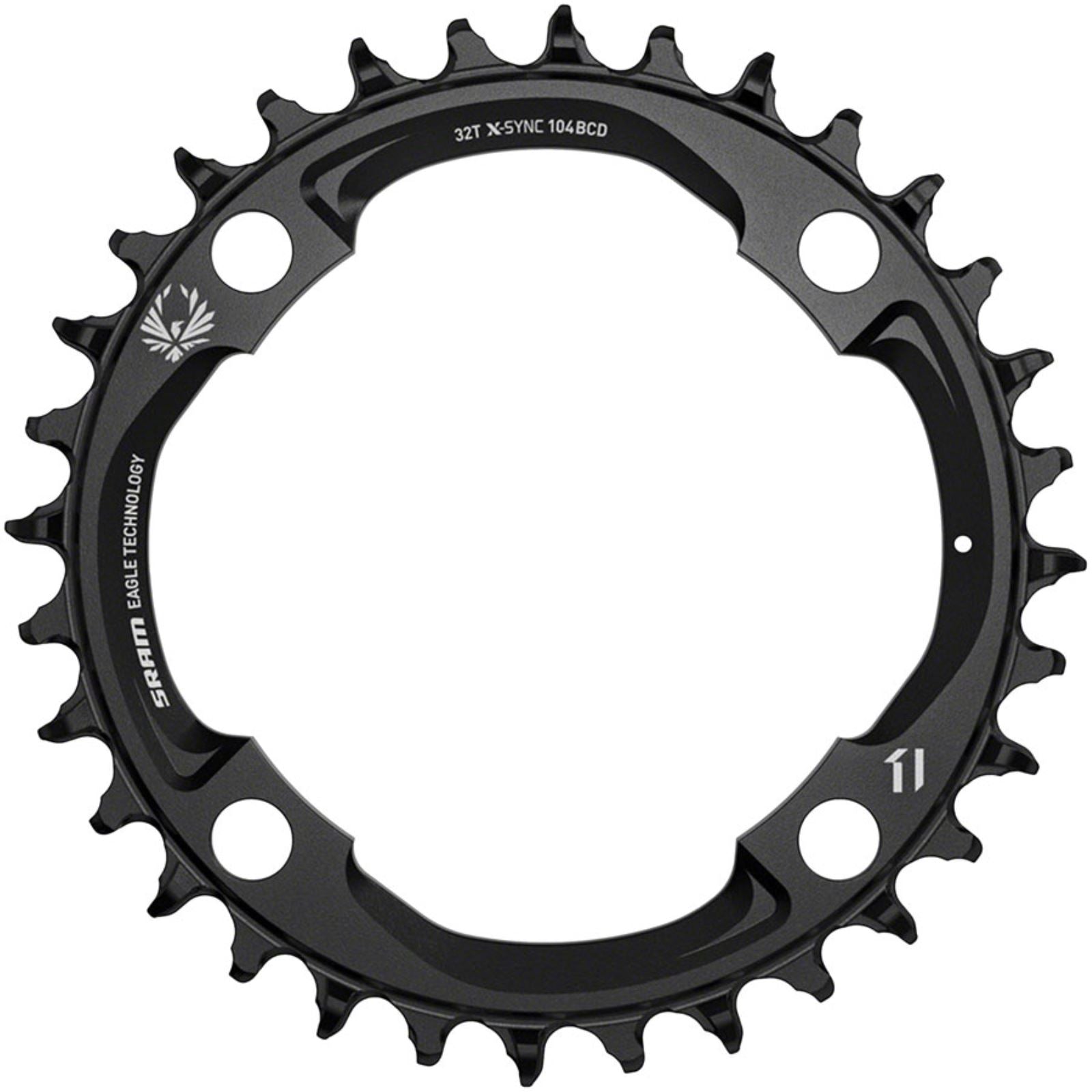 SRAM X-Sync 2 Eagle Chainring - 32t, 104mm BCD 12-Speed Black (Mahle) [MPN: 11.6218.052.000]_1356537