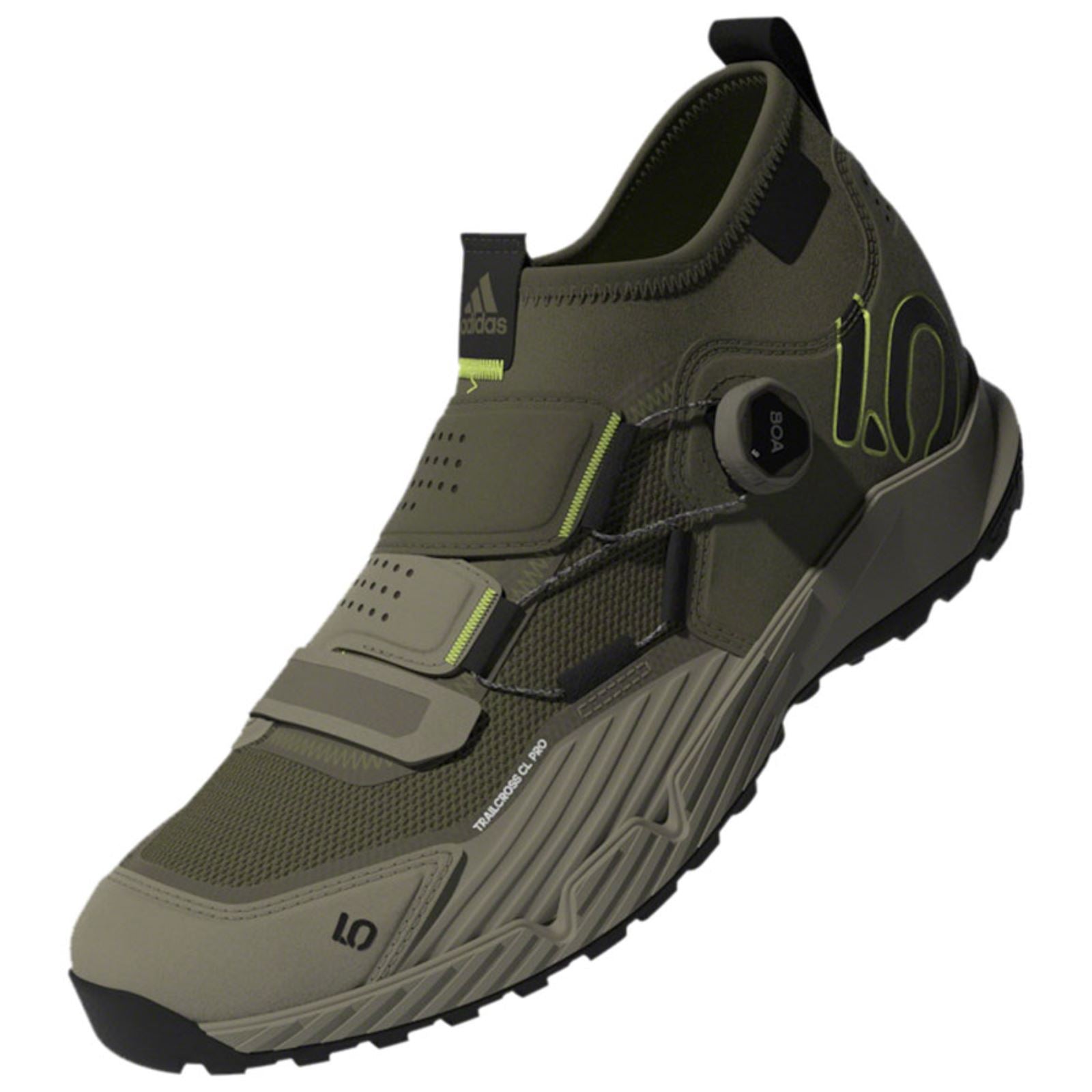 Five Ten Trailcross Pro Mountain Clipless Shoes - Men's - Green/Black - Size 6 [MPN: GY9118-6]_1357020