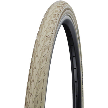 Schwalbe Delta Cruiser Plus Tire - 700 x 35, Clincher, Wire, Creme/Reflective 11159007_1357295