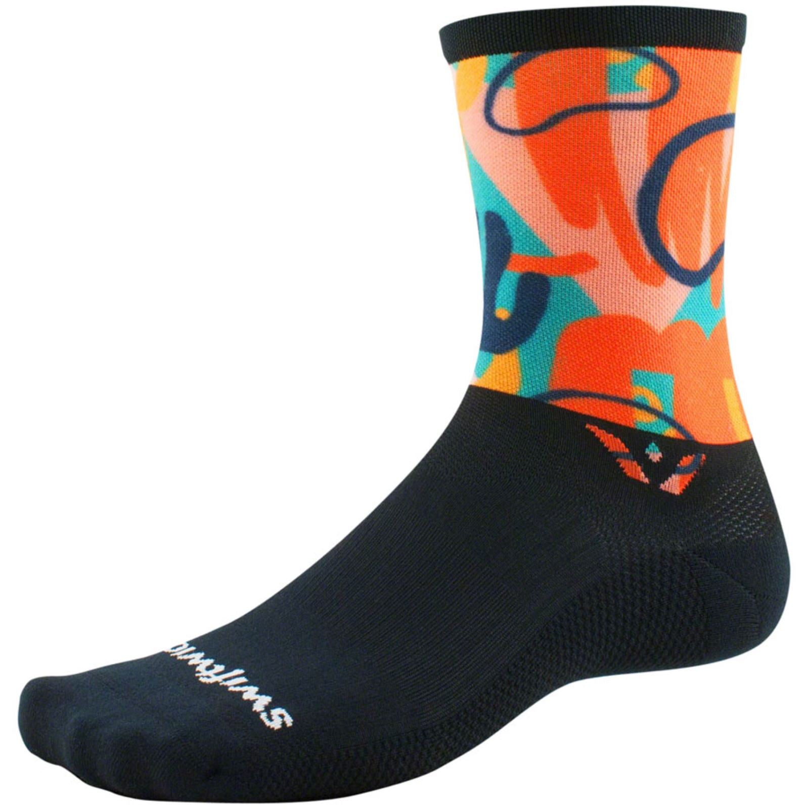Swiftwick Vision Six Impresssion Socks - 6 inch - Doodle - X-Large [MPN: 6EGY0ZZ-X]_1357780
