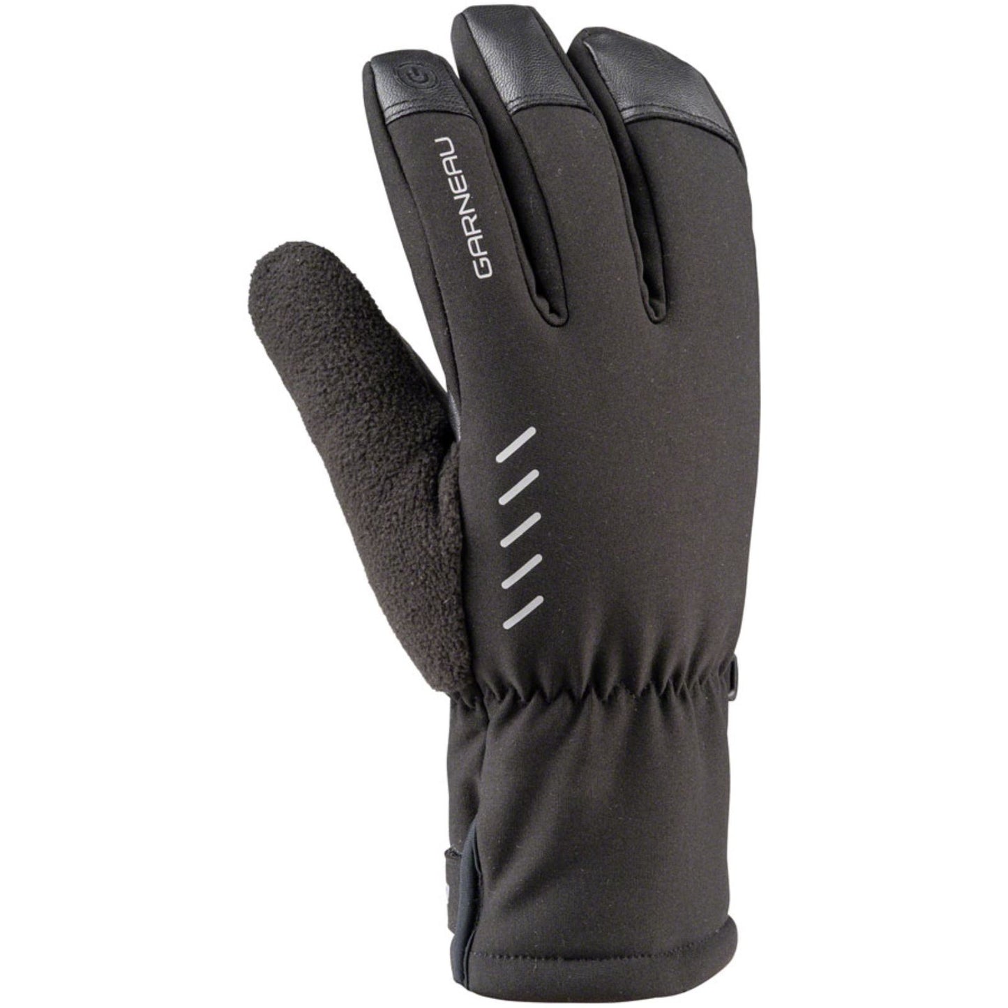 Louis Garneau Bigwill Gel Gloves - Black - Full Finger - Small [MPN: 1482325-020-S]_1358930