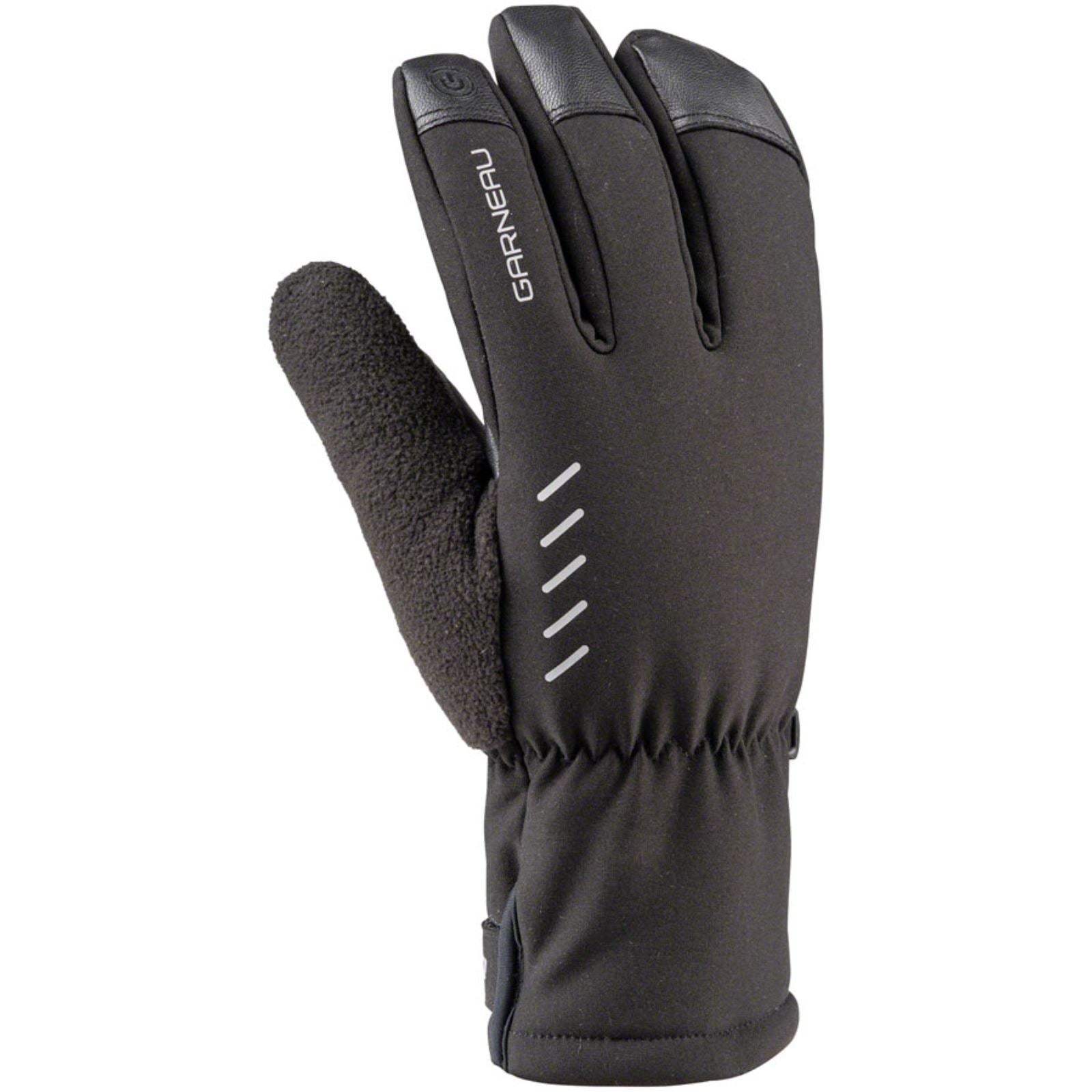 Louis Garneau Bigwill Gel Gloves - Black - Full Finger - Small [MPN: 1482325-020-S]_1358930
