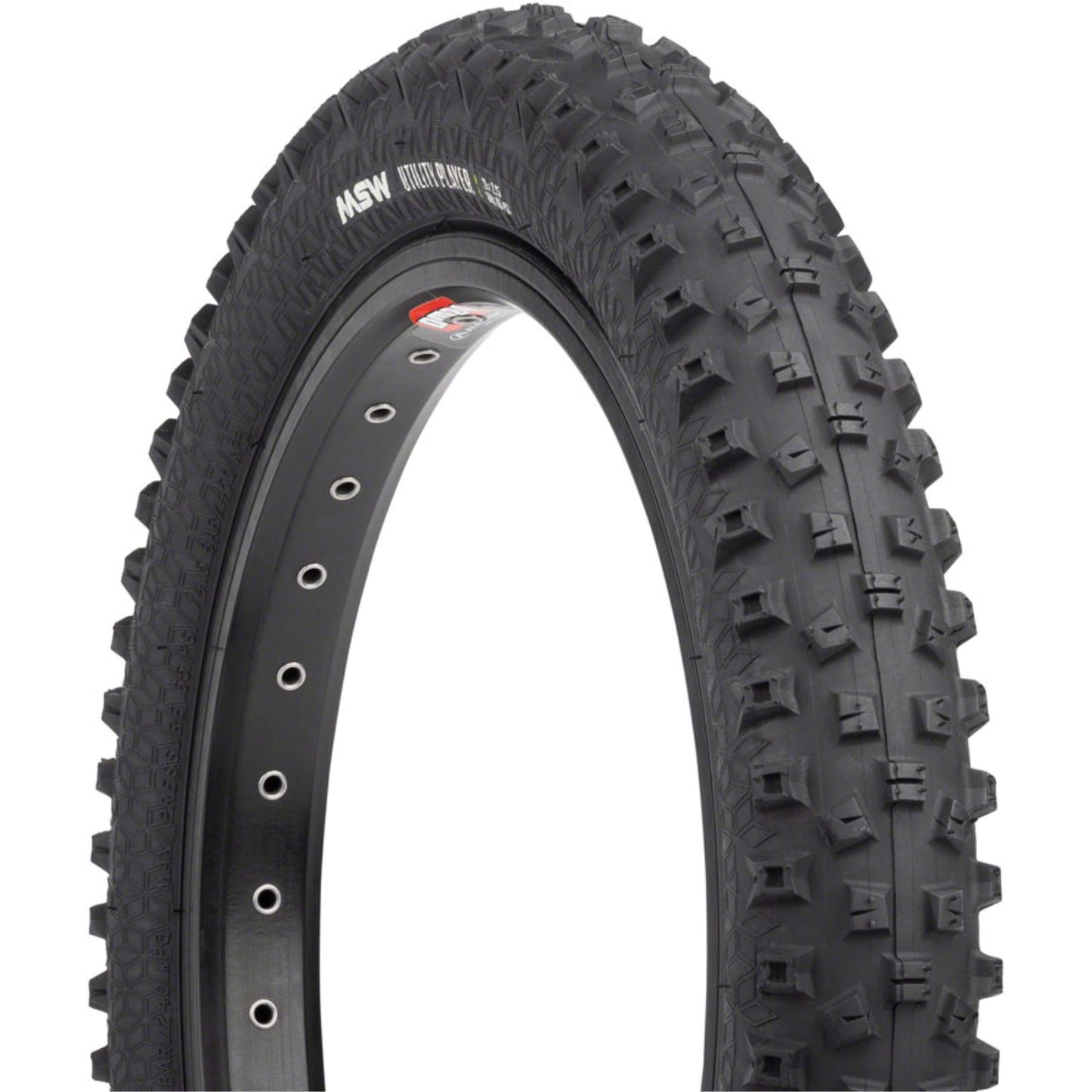 MSW Utility Player Tire - 16 x 2.25 - Black - Rigid Wire Bead - 33tpi [MPN: 17-000404]_1360129
