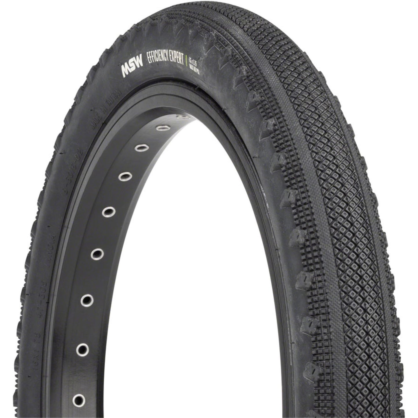MSW Efficiency Expert Tire - 16 x 1.75 - Black - Rigid Wire Bead - 33tpi [MPN: 17-000533]_1360083
