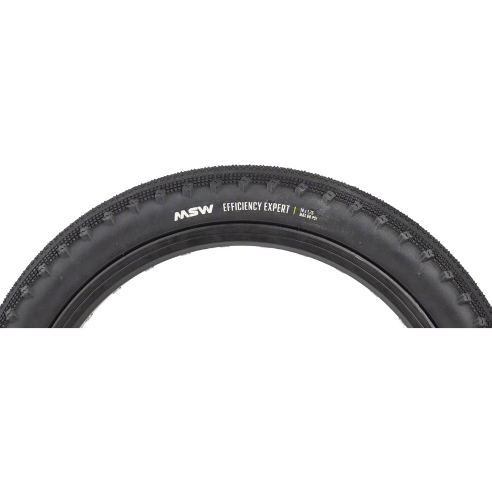 MSW Efficiency Expert Tire - 16 x 1.75 - Black - Rigid Wire Bead - 33tpi [MPN: 17-000533]_1360085