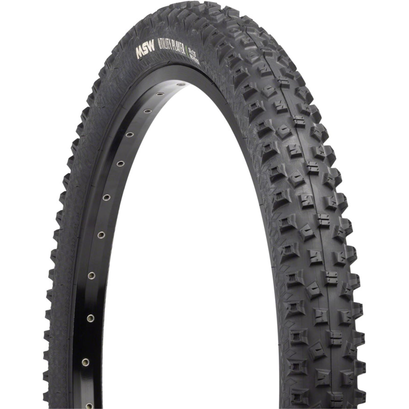 MSW Utility Player Tire - 18 x 2.25 - Black - Folding Wire Bead - 33tpi [MPN: 17-000405]_1360086