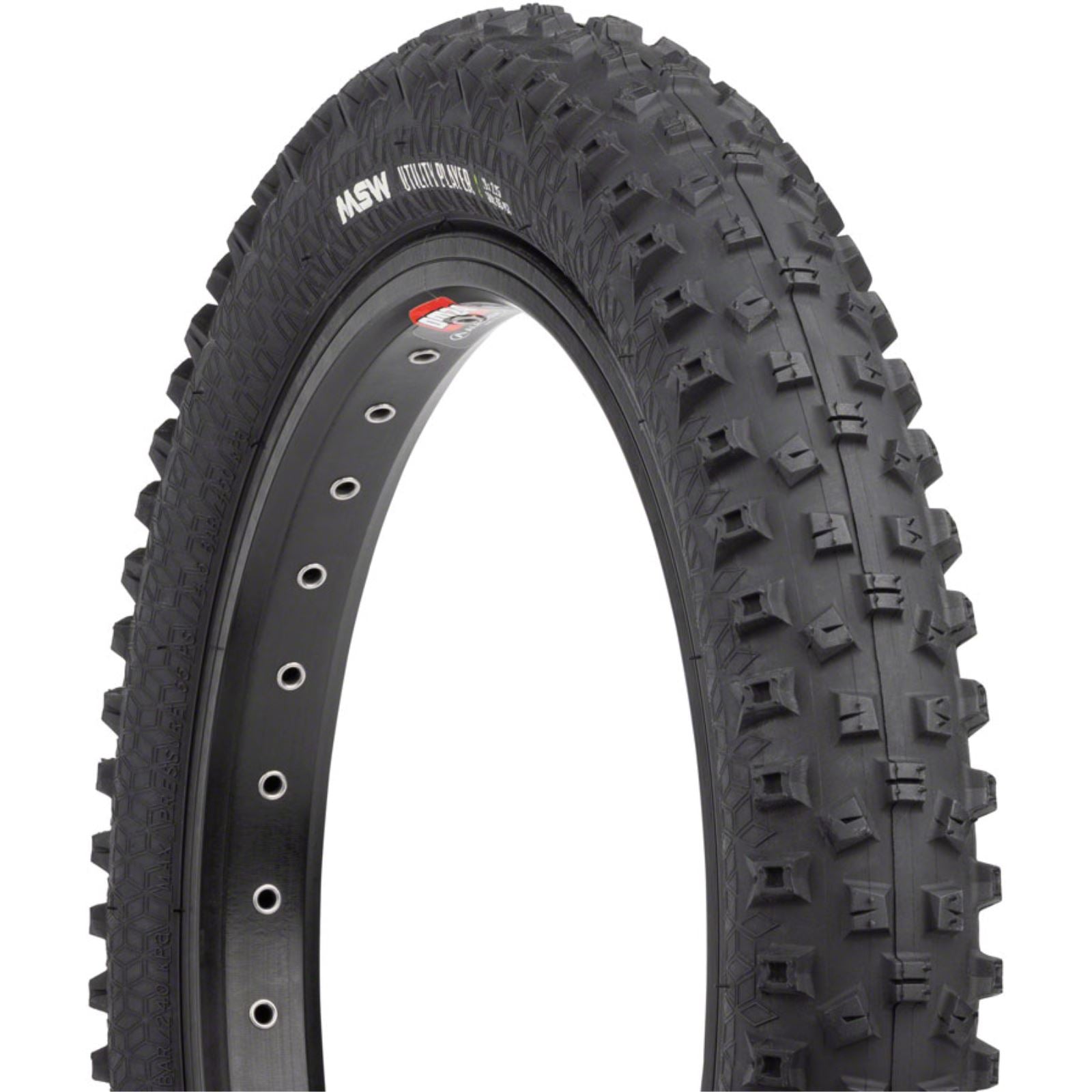 MSW Utility Player Tire - 12 x 2.25 - Black - Rigid Wire Bead - 33tpi [MPN: 17-000400]_1360091