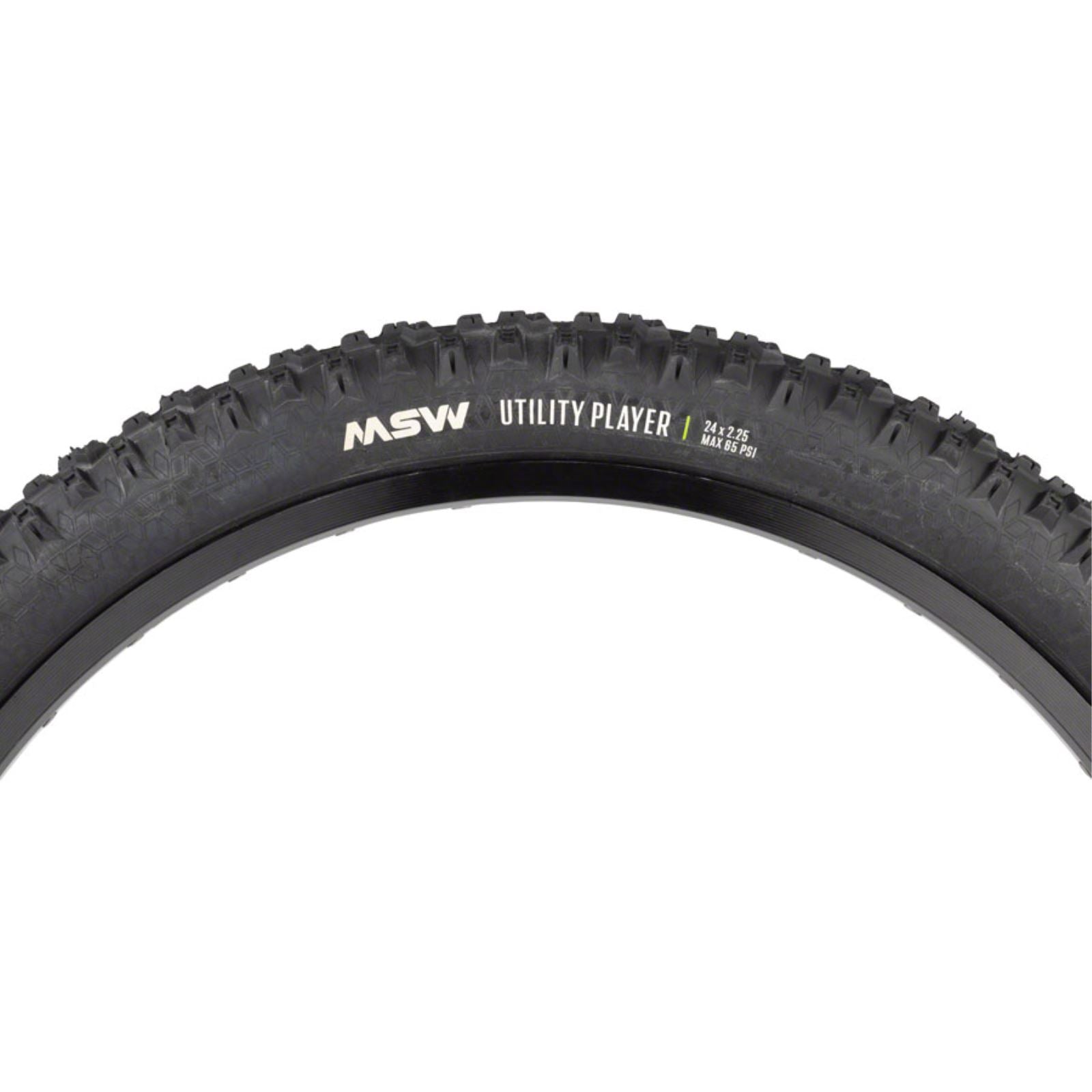 MSW Utility Player Tire - 24 x 2.25 - Black - Rigid Wire Bead - 33tpi [MPN: 17-000407]_1360158
