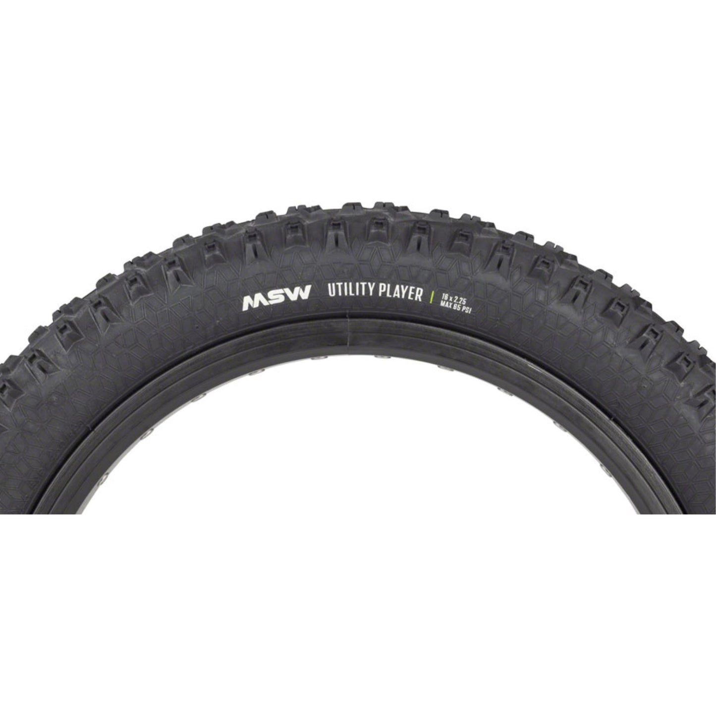 MSW Utility Player Tire - 16 x 2.25 - Black - Folding Wire Bead - 33tpi [MPN: 17-000404]_1360161