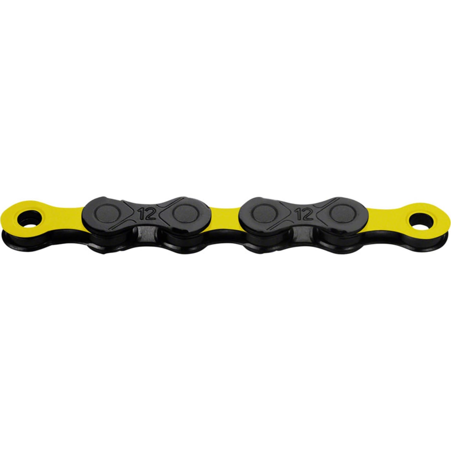 KMC DLC 12 Chain - 12-Speed, 126 Links, Black/Yellow [MPN: CN12617]_1360350