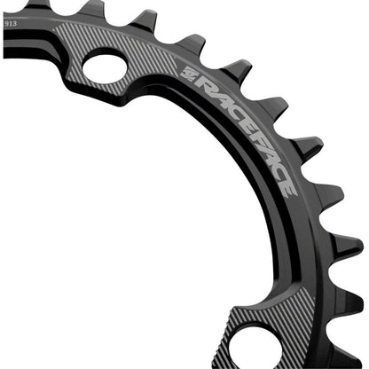 Race Face 1x 104 BCD Hyperglide+ Chainring - 32t - 104 BCD - Black [MPN: RNW104X32TSHI12BLK]_1360971