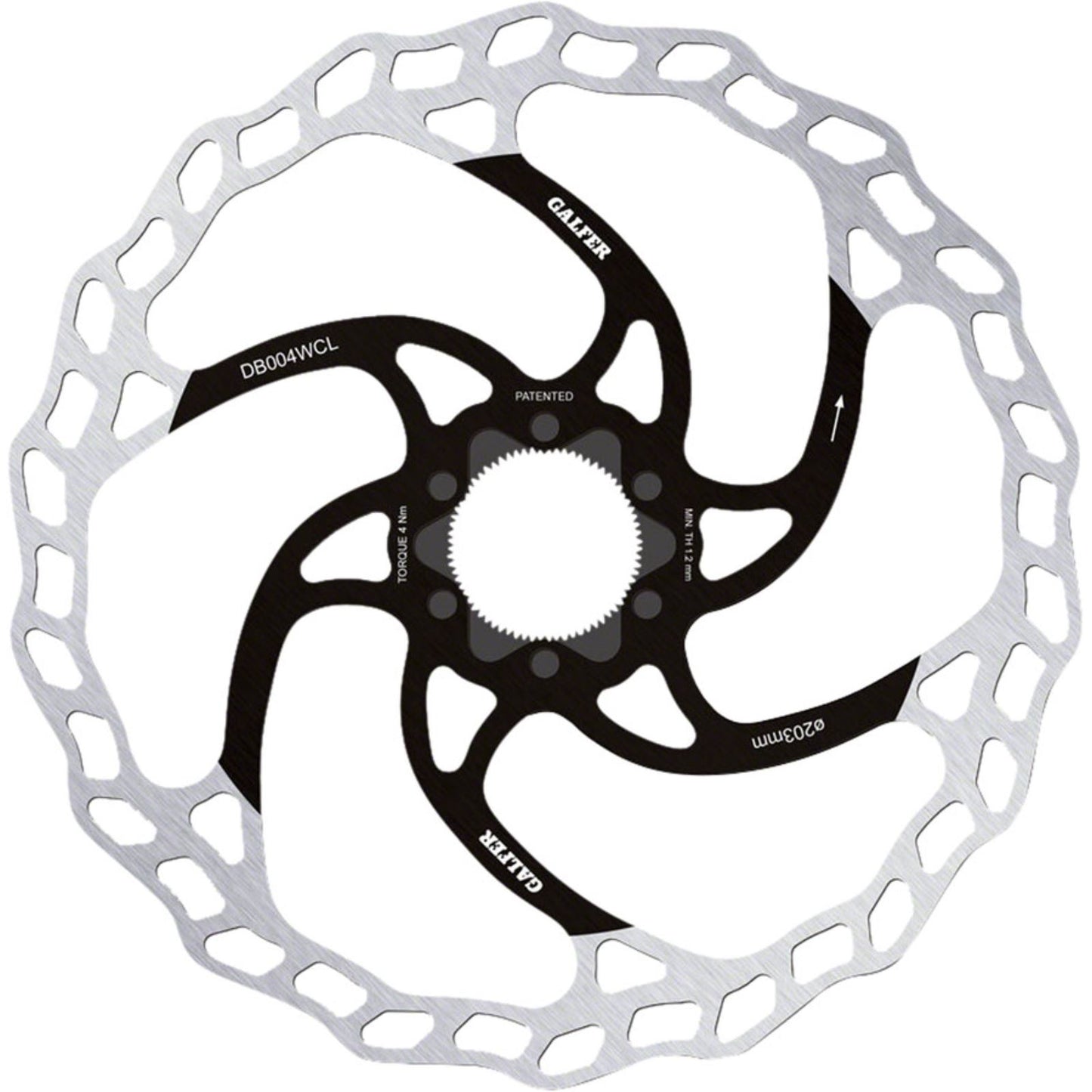 Galfer MTB Disc Brake Rotor - 203mm - Centerlock - 1.8mm [MPN: DB004WCL]_1361206
