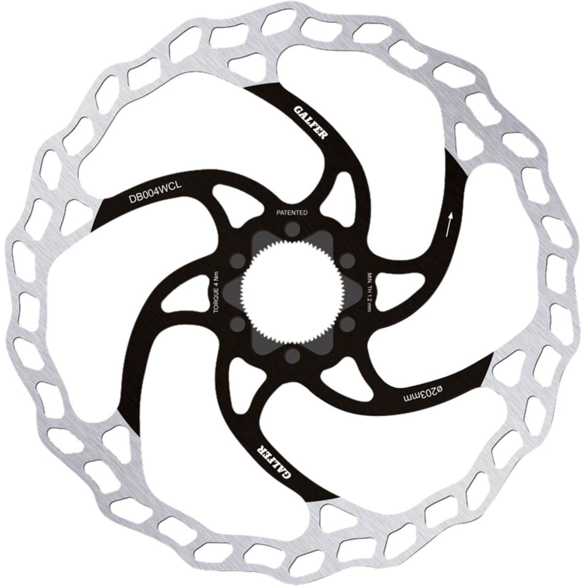 Galfer MTB Disc Brake Rotor - 203mm - Centerlock - 1.8mm [MPN: DB004WCL]_1361206