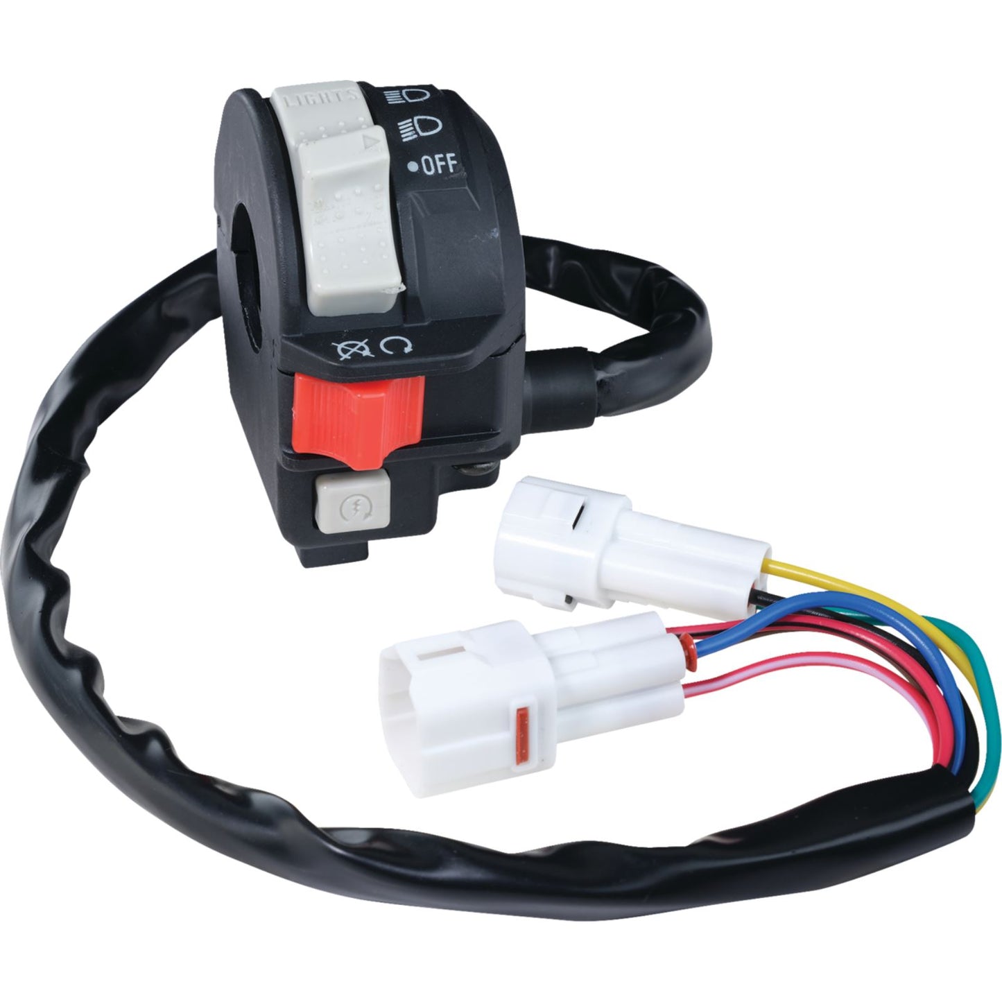 Moose Offroad Switch Block Assembly for Yamaha Raptor/ Grizzly/ Warrior/Wolverine 700-1304-PU_1408723