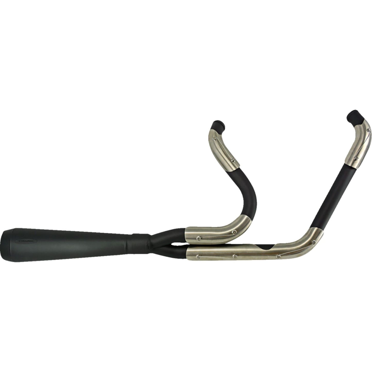Trask Performance 2-into-1 Assault Exhaust System - Ceramic Black - with Bags [MPN: TM-5053BK]_1363752