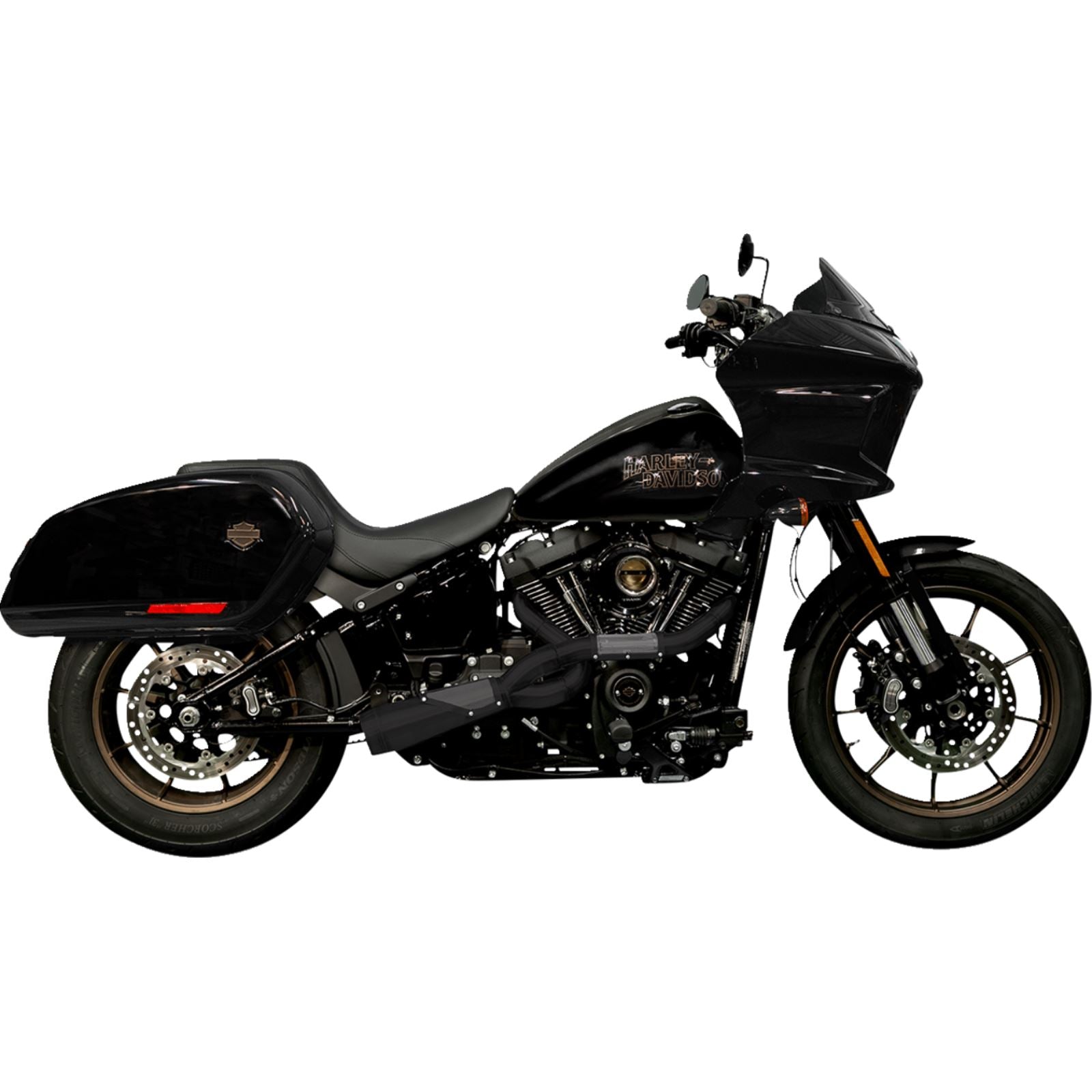 Trask Performance 2-into-1 Big Sexy Exhaust System - Black for Harley-Davidson [MPN: TM-5130BK]_1363757