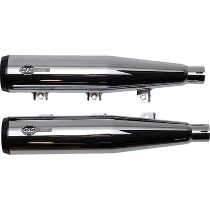 S&S Cycle Grand National Slip-On Mufflers - Chrome - Race Only 4110-156-R_1363764